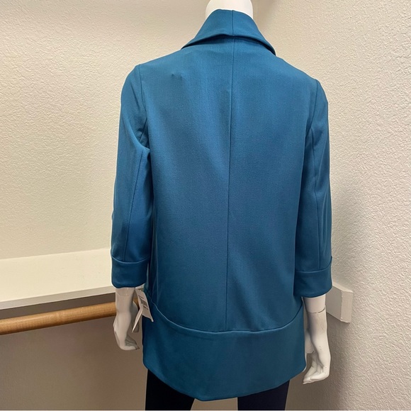 🆕Anthracite by muse Teal Shawl Oversized Blazer Sz XS - M - Picture 3 of 9